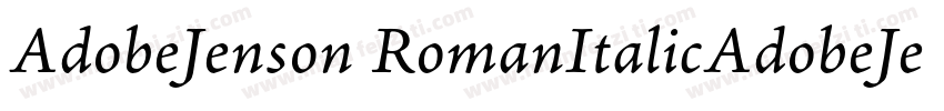 AdobeJenson RomanItalicAdobeJenson字体转换